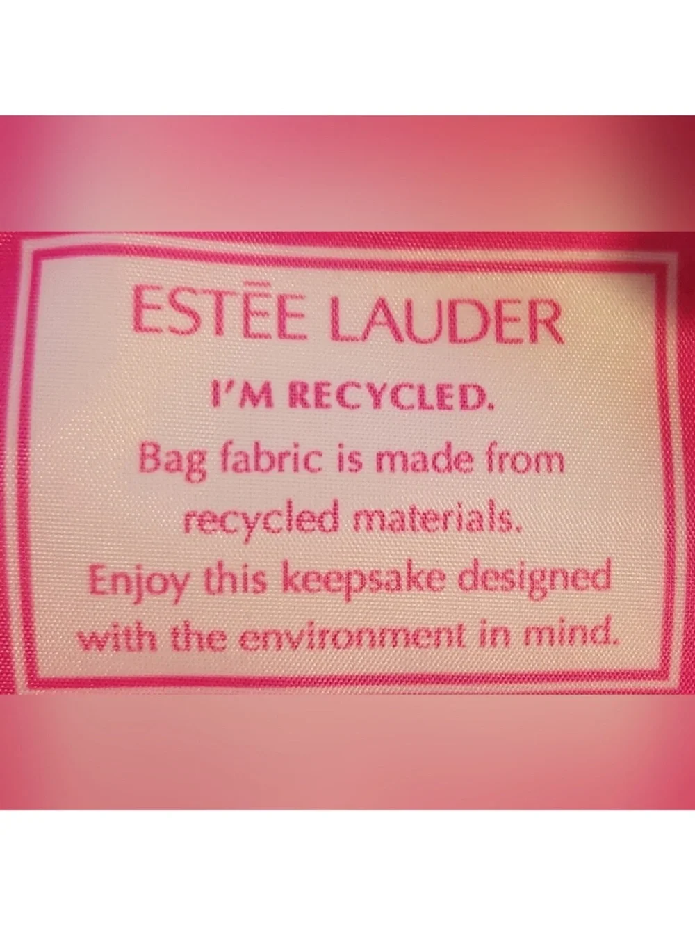 Estee Lauder Blue & Pink Patterned Cosmetic Pouch Bundle